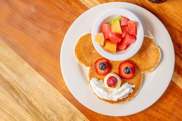 Mickey or Minnie Mouse Face Pancake