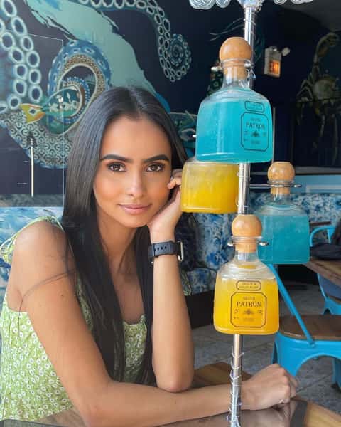 Torre de Margaritas Patron Margarita Tower Beverages Azul Chicago