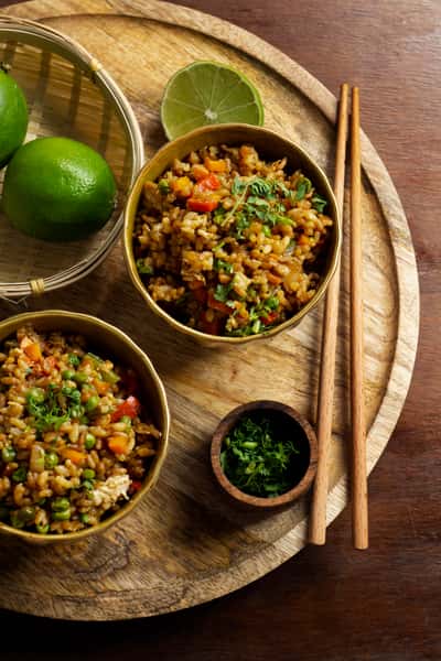 Asian rice bowls