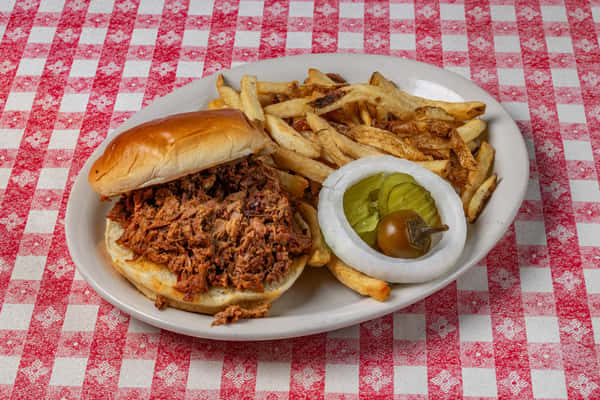 Chopped Brisket Sandwich