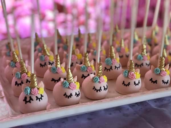Unicorn dessert pops