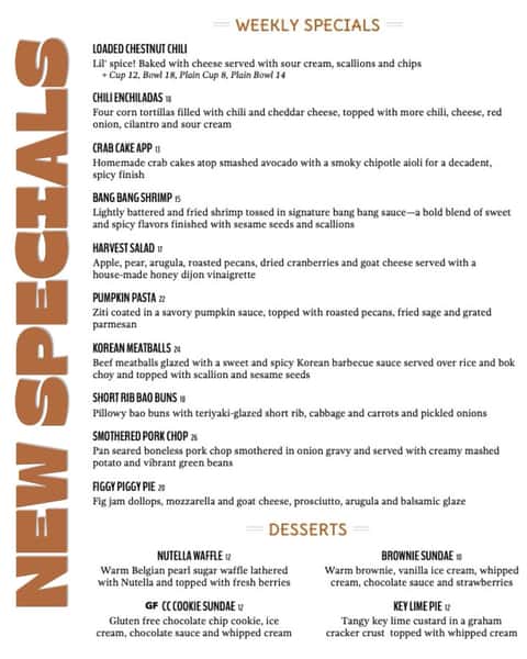🍁 A fresh taste of fall is waiting for you! Our new seasonal specials are here, and we’re pairing them with live music tonight. 🎶🍂✨ Music: George Clark 9pm-12am #livemusic #southshorefoodies #thenut