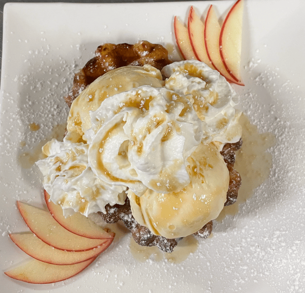 Belgian Pearl Sugar Waffle Dessert Chestnut Street Grille