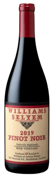 2019 l Williams Selyem l Weir Vineyard l Yorkville Highlands