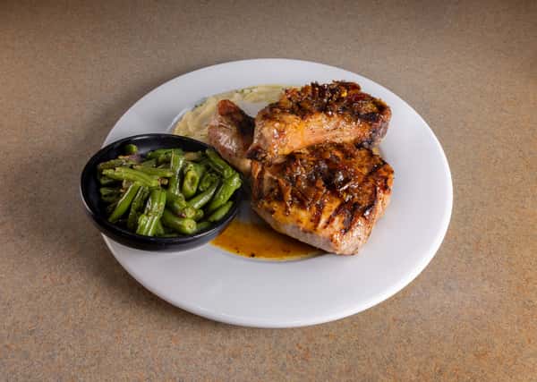 BACON & ONION TOPPED CHOPS