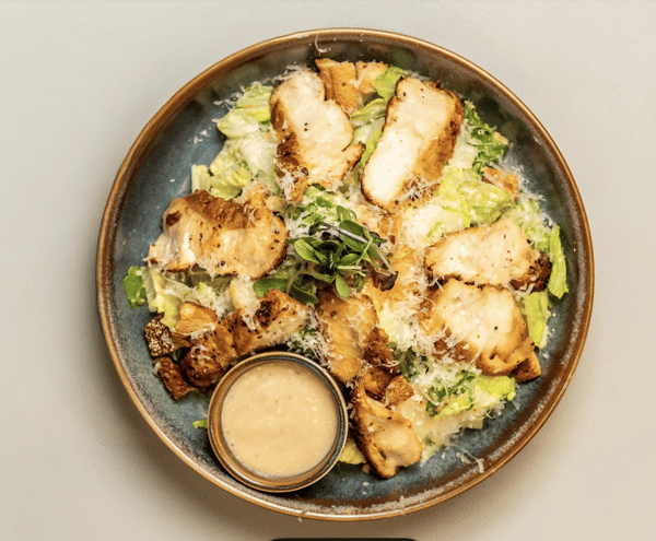 Spicy Chicken Caesar salad