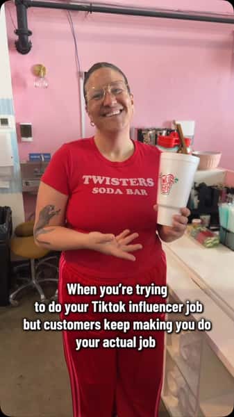 Interrupt us please! Order a drink and a cheeky cookie on the side today!