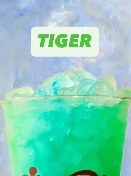 DOTW! Tiger!  Mt Dew and blue cotton candy syrup. Can be made diet