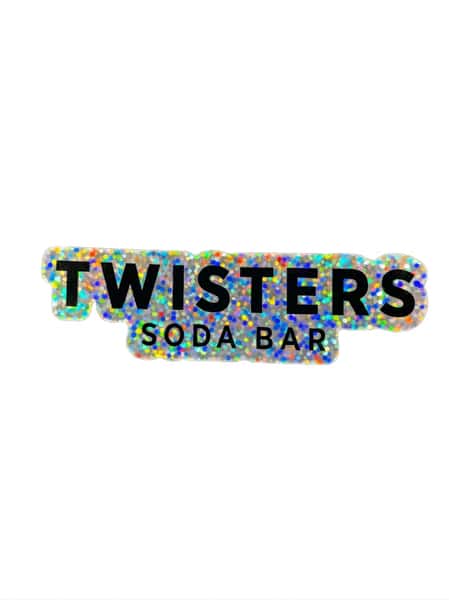 Twisters logo soda bar sticker