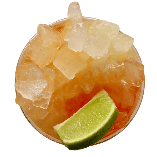 Orange soda with lime
