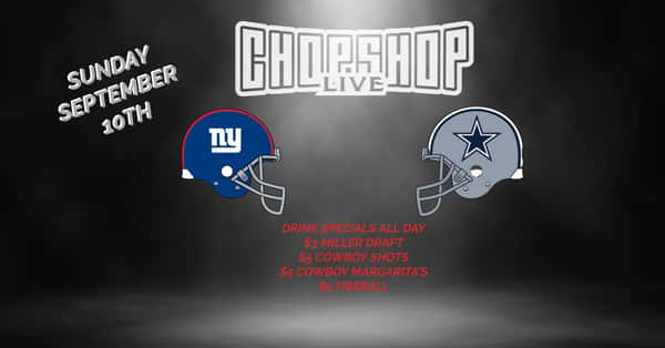 Dallas Cowboys vs New York Giants Watch Party