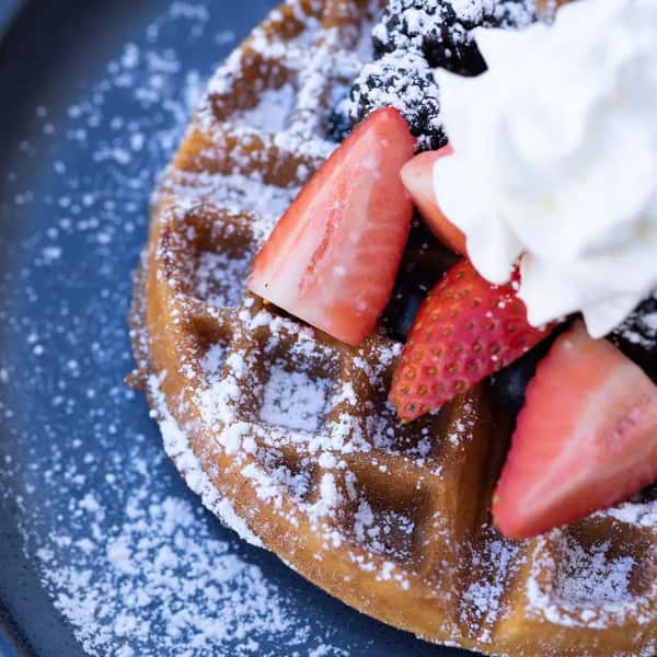 A waffle worth slowing down for.

#GreaterPacificRestaurant #CaliDining #Foodies #HyattRegencyValencia #Lifestyle #Dining #Restaurant