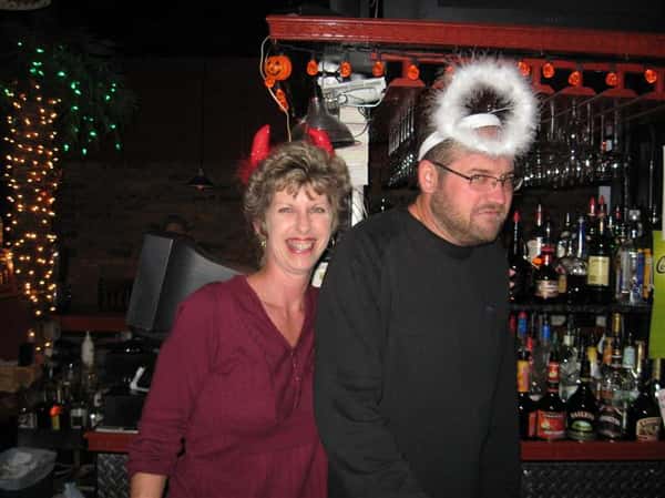 employees dressed up for halloween