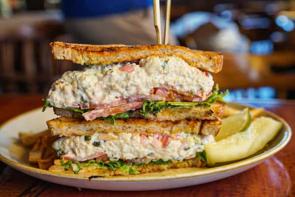 Smoked Halibut Salad Sandwich