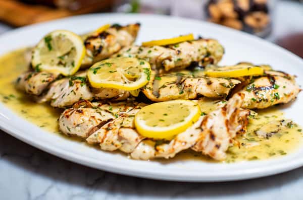 Grilled lemon chicken