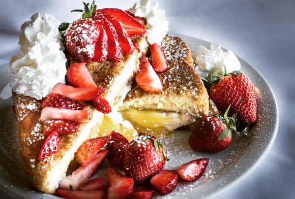 Lemon Curd & Honey Whipped Ricotta French Toast
