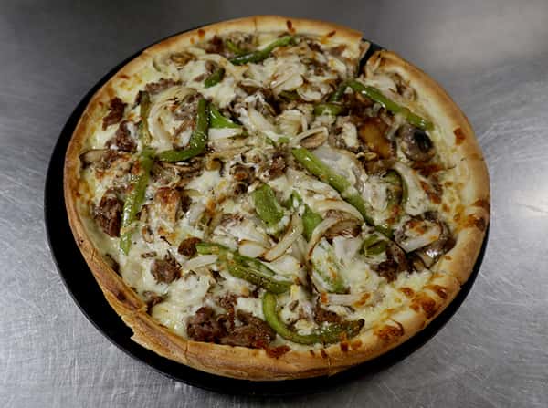 Steak Bomb Pizza