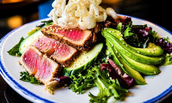 Pepper Crusted Ahi Tuna Salad