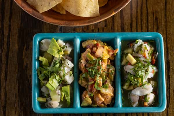 A Taste of All Three Ceviches