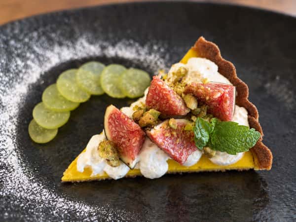 Fresh Fig And Kabocha Cheesecake Tart