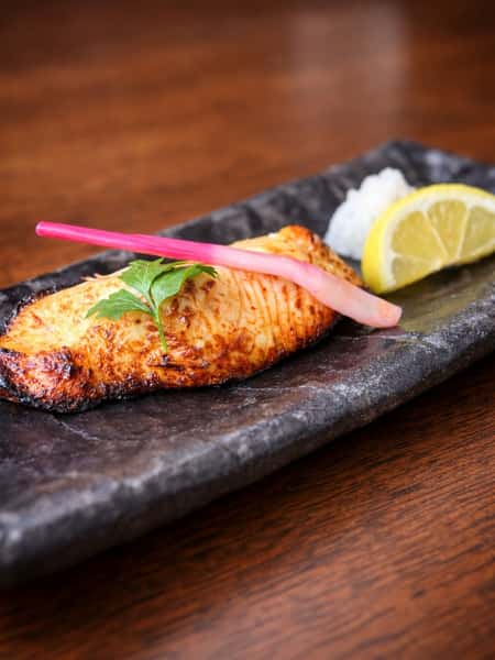 Grilled black cod sake lees ＆Spicy koji miso marinade