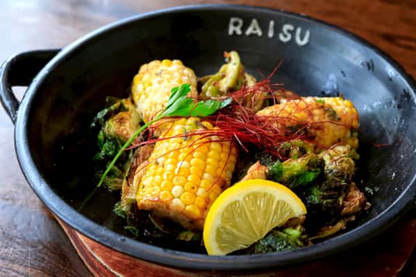 Corn And Brussels Sprout Karaage