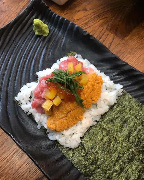 Uni & Toro Temaki Sushi(1pc)