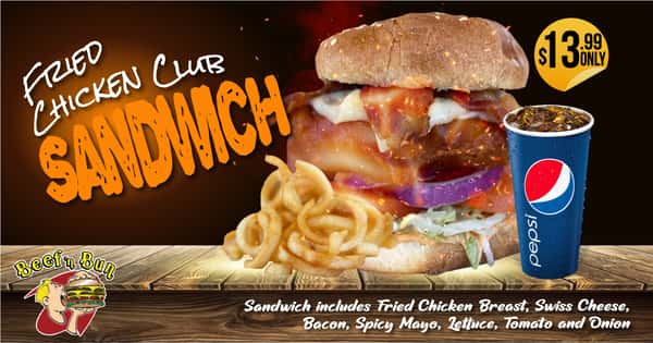 Fried Chicken Club Sandwich