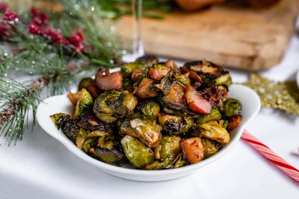 Brussels Sprouts w/ Bacon & Garlic Chili