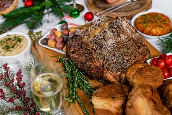 christmas food spread