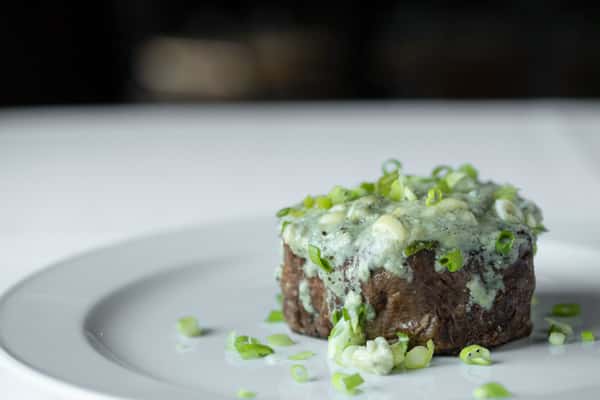 steak on a plate