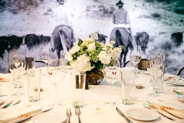 private event table set up