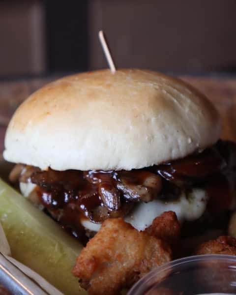 The Sooner Swiss Burger
