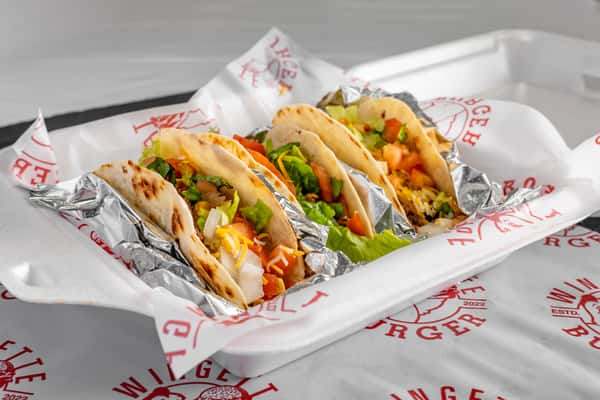 3 Soft Shell Chicken Tacos