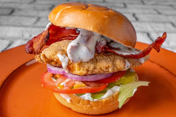 cluckin bacon ranch sandwich