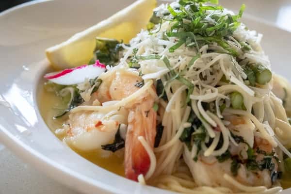 Angel Hair Shrimp Mint & Basil
