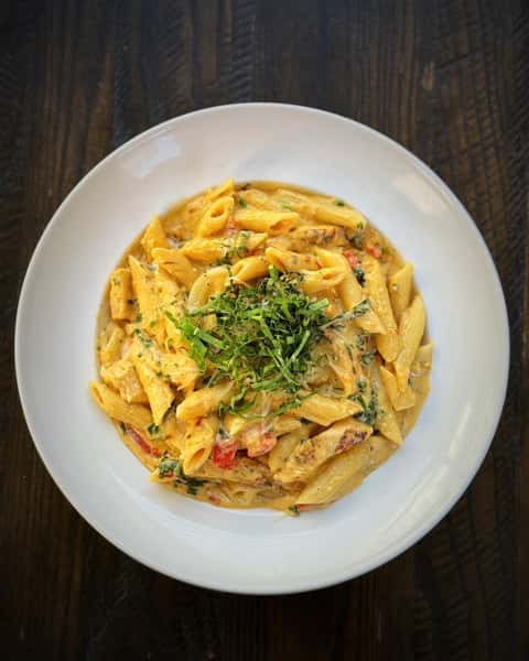 pasta with white sauce