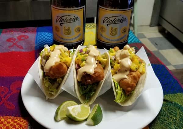 Delicious fish tacos
