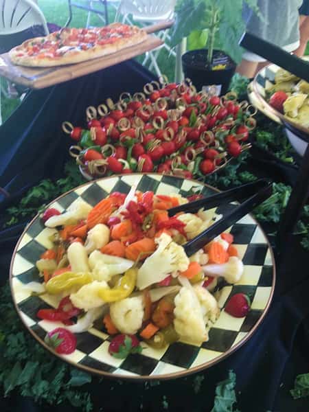 catered veggies