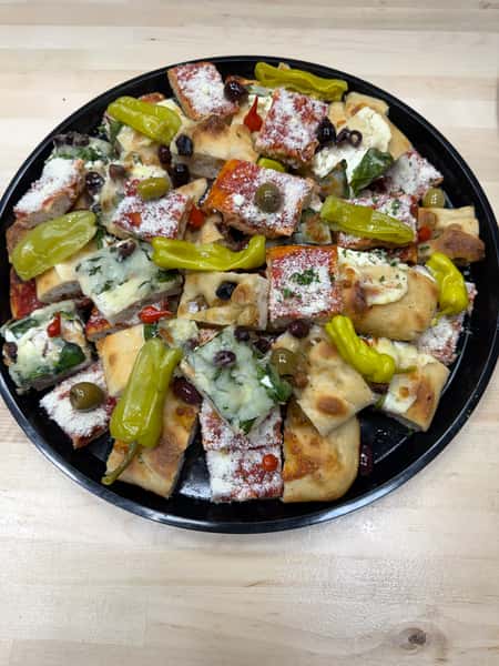 Football forcaccia trays