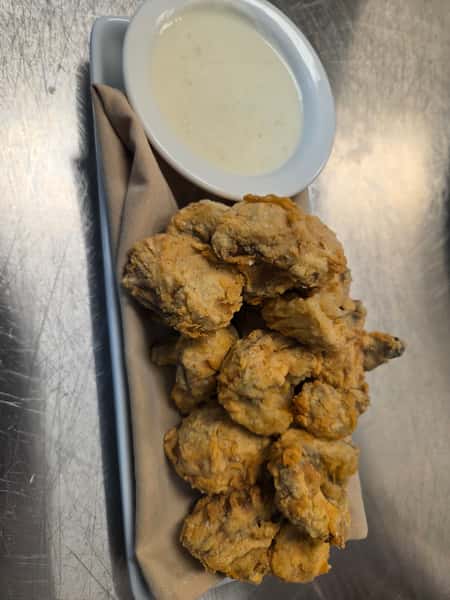 Button Fried Mushrooms