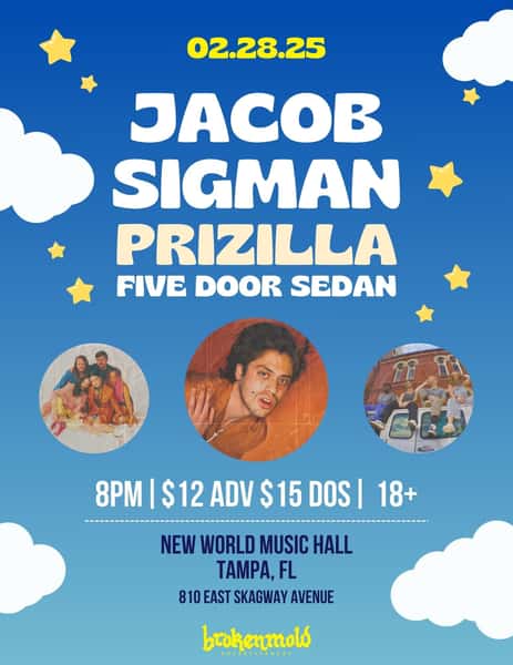Jacob Sigman, Prizilla, Five Door Sedan @ New World Music Hall