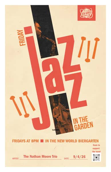Friday Jazz in the Garden with The Nathan Moore Trio