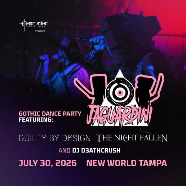 Jaguardini, Guilty By Design, The Night Fallen, and DJ D3athcrush @ New World Music Hall