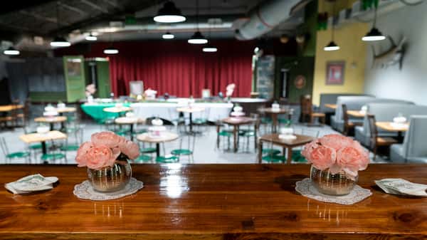 flowers on table