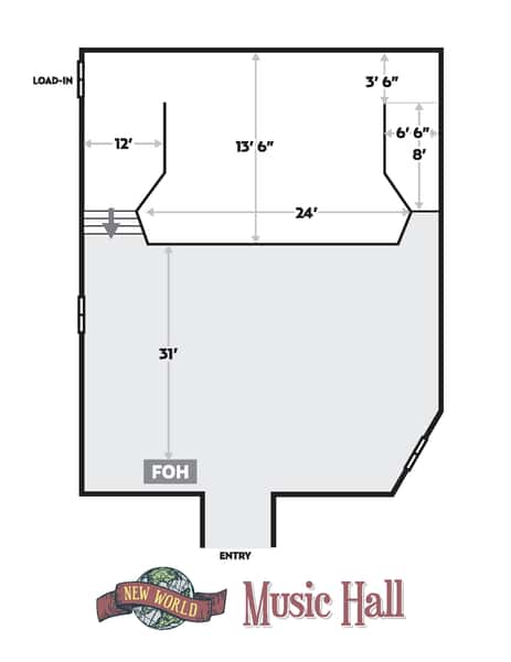 New World Music Hall plan