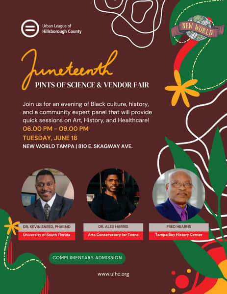 Juneteenth Pints of Science and Vendor Fair @ New World Music Hall