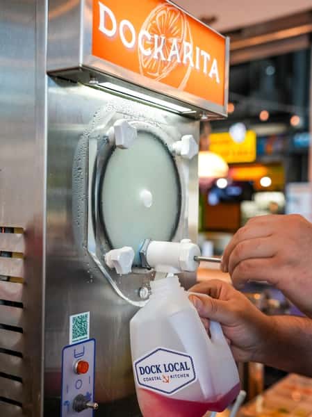 We enjoy the weekend with @docklocal margarita jugs around here! 🍹