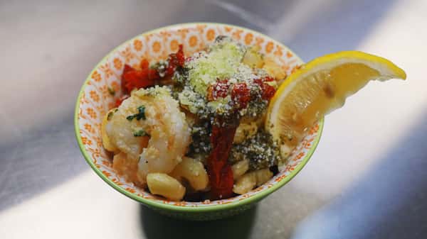 Pesto Shrimp Mac