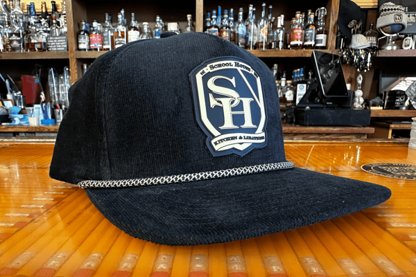 Black Corduroy Hat w/ Logo